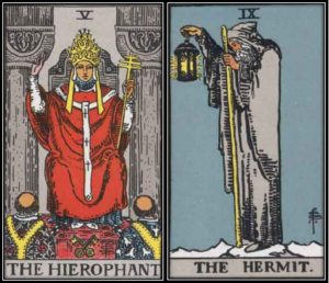 The Hierophant and the Hermit